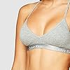 Calvin-Klein-Womens-Motive-Cotton-Lightly-Lined-Bralette Calvin Klein Women's Motive Cotton Lightly Lined Bralette, Grey Heather, Large