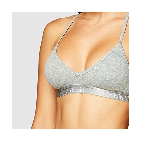 Calvin-Klein-Womens-Motive-Cotton-Lightly-Lined-Bralette Calvin Klein Women's Motive Cotton Lightly Lined Bralette, Grey Heather, Large