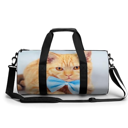 Sac week-end chat orange compact pour éviter les bagages lourds