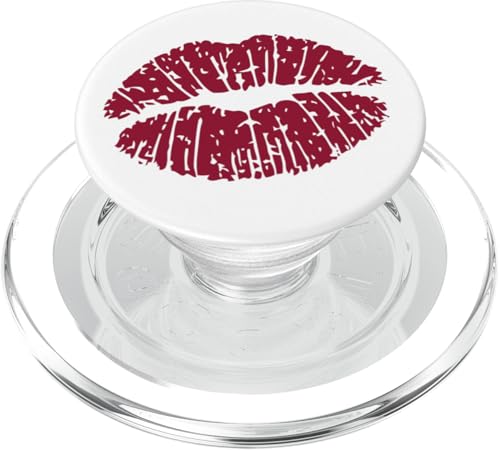 PopGrip para MagSafe Besos de lápiz labial atrevidos PopSockets con diseño de labios rojos