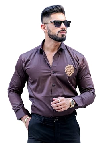 Image of Foomer Green Paisley Printed Opaque Party Shirts