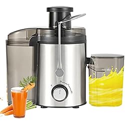 Licuadora Centrifugadora Centrífuga profesional para frutas y verduras de acero inoxidable de 800 W – MOKEKA Extractor de zumo potente y eficiente, diseño elegante y fácil de limpiar – Para bebidas frescas y nutritivas