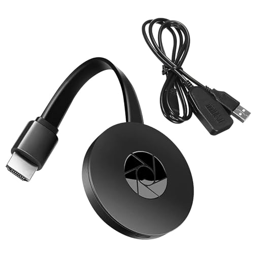 Adaptador Dongle HDMI inalámbrico 2.4 GHz, receptor WiFi 1080P compatible con Miracast y Airplay, DLNA para Android, iOS, Windows, Mac - Streaming en TV, monitor, proyector