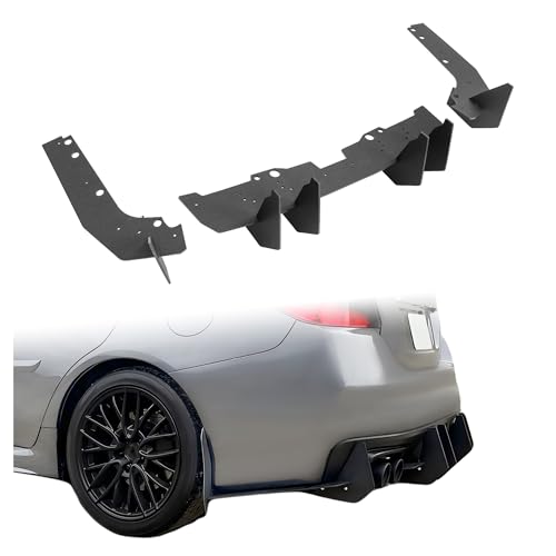 2022 Subaru WRX Rear Bumper Diffuser 6 KUAFU Rear Bumper Diffuser Compatible with 2015-2021 Subaru WRX STI Black Rear Bumper Lip Spats Winglet Splitter Diffuser Aprons (Center & Side)