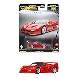ホットウィール(Hot Wheels) カーカルチャー タイムレス アイコンズ フェラーリ F50 乗り物おもちゃ ミニカー 3歳から レッド JBK56