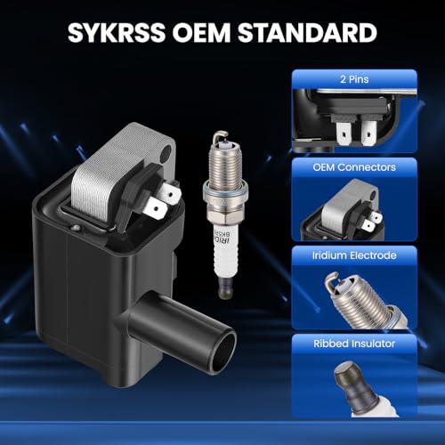 Image of 1-Pack UF731 Ignition Coils & 4-Pack 7090 Spark Plugs Kit Compatible with Nissan Frontier 2001-2004 2.4L L4, Compatible with Nissan Sentra 1996-1999 1.6L L4 - Replaces 22433F4302 & more