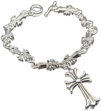 チェーン ブレスレット クロス 十字架 垂れ下がり OT バックル 20㎝