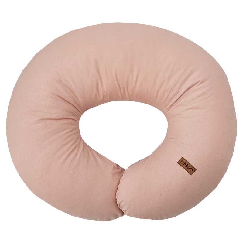 FEEDO Petit coussin d'allaitement (rose pastel)