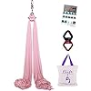 FLife-Aerial-Silks-9-Yards-Equipment-Medium-Stretch-Yoga-Silk-Hammock-Hardware-kit-for-Home-Acrobatic-DanceAir-Yoga-Aerial-Yoga-Hammock F.Life 9 Yards Aerial Silks Equipment- Medium Stretch Aerial Silk Hardware kit for Acrobatic Dance,Air Yoga, Aerial Yoga Hammock (Champagne)