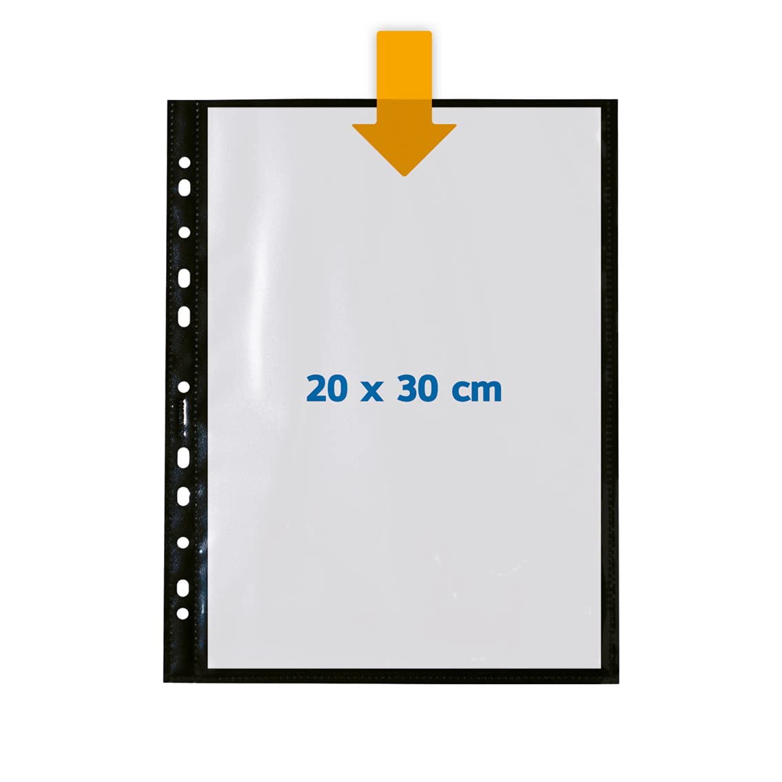HERMA 7788 Fotohüllen Fotosichthüllen schwarz 50 Blatt 20x30 cm