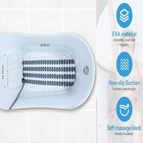 Estera de bañera con ajuste de 6 engranajes y masaje de burbujas eléctrico 6