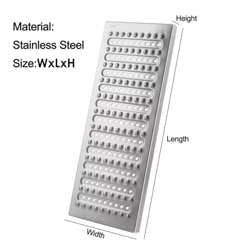 Grille de vidange en acier inoxydable robuste, plaque de finition durable - 4