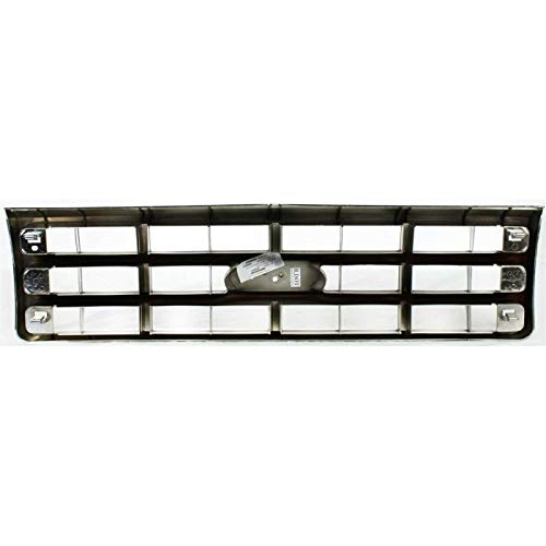 Kagwfea Grille For Superduty Chrome W/Silver Insert Plastic,Fast Delivery,Easy To Install,Free Return #TOP3