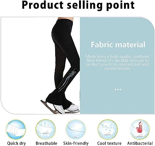 Exercício Correndo Calças de treino de patinação artística para meninas, leggings de patinação com s