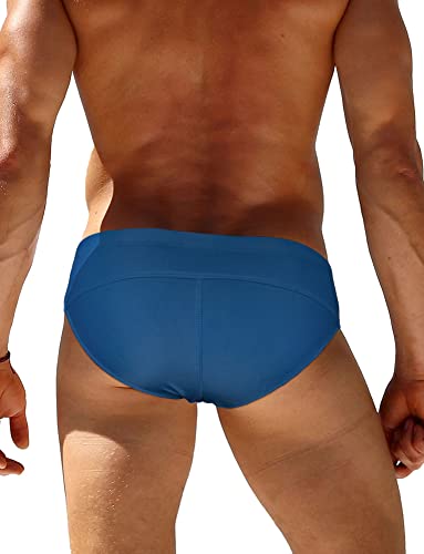 Feoya Men Bikini Swimsuit Quick Dry Low Rise Swimwear Summer Casual Swim Briefs Athletic Training Surfing Panties Thong Beach Wear Hook And Eye #TOP1