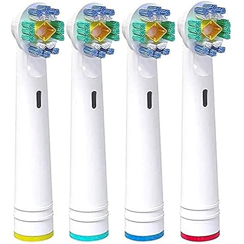 Replacement Brush Heads for Oral-B Toothbrush, Compatible with Braun 3D White Oral-B Electric Toothbrush - 4 Pack Cover
