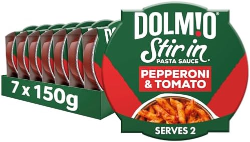 Dolmio Stir In Pepperoni and Tomato Pasta Sauce, Bulk Multipack 7 x 150g pots