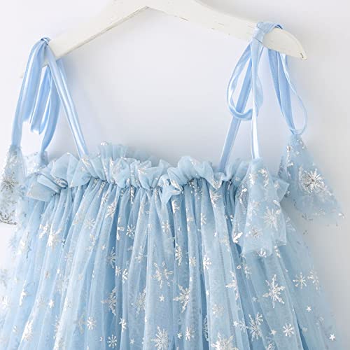 Vestidos fofos para meninas, vestido de princesa sem mangas, floco de neve, vestido de princesa, ves