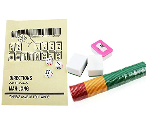 Usamjtable 高品質麻將 Classic Chinese Mahjong Game Set – 144 Numbered Green Melamine Tiles Aluminum Case Complete Set Weighs 17 Lbs ( Mahjongg, Mah-Jongg, Mah Jongg, Majiang) #TOP4