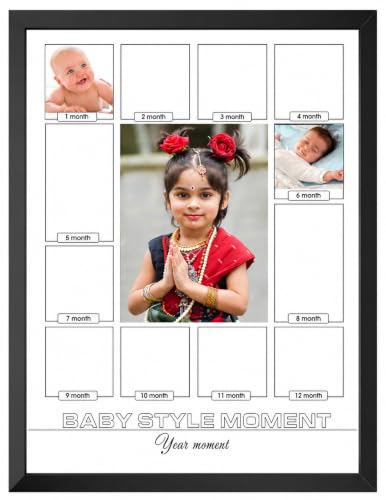 Image of A4 Size Photo Frame For Home and Office Decoration | 8x12 Inches (Black), Rectangular, Black, 16