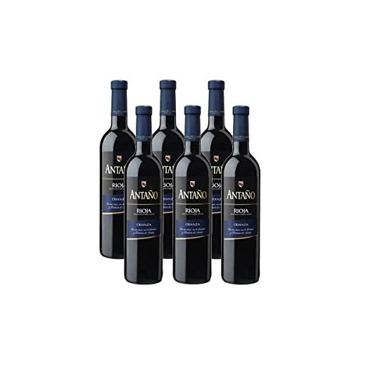 Antaño Crianza - Vino Tinto D.O Rioja - Pack de 6 Botellas x 750 ml