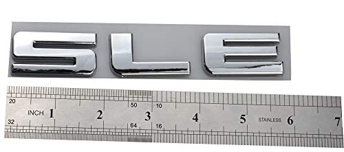 Image of Aimoll 2pcs SLE Letter Nameplate Emblems Badges Replacement for Chevrolet Silverado (Chrome)
