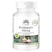 Knoblauch 500 mg - 120 Softgels für 2 Monate - Allium sativum | HERBADIREKT by Warnke Vitalstoffe - Deutsche Apothekenqualität