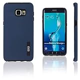 Lilware Smooth Armor Hard Plastic Case for Samsung Galaxy S6 Edge+ Plus SM-G928A. Rugged Dual Layer Protective Cover (Does NOT Fit Samsung Galaxy S6 and S6 Edge). Black/Dark Blue