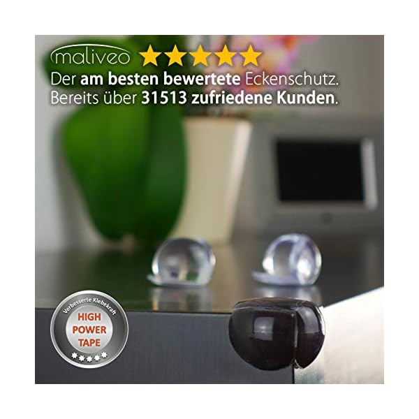 maliveo Premium Eckenschutz und Kantenschutz transparent aus Kunststoff - Geprüft - Rückstandslose Entfernung… – Bild 3