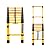 Fiberglass Non Conductive Telescoping Ladder for Electrical Work & Home Attic - 8.5Ft/10.5Ft/12.5Ft/15.5Ft Extension Easy to use and Carry Telescopic ladders (Size : 3.5m/11.5ft) (2m/6.5ft)