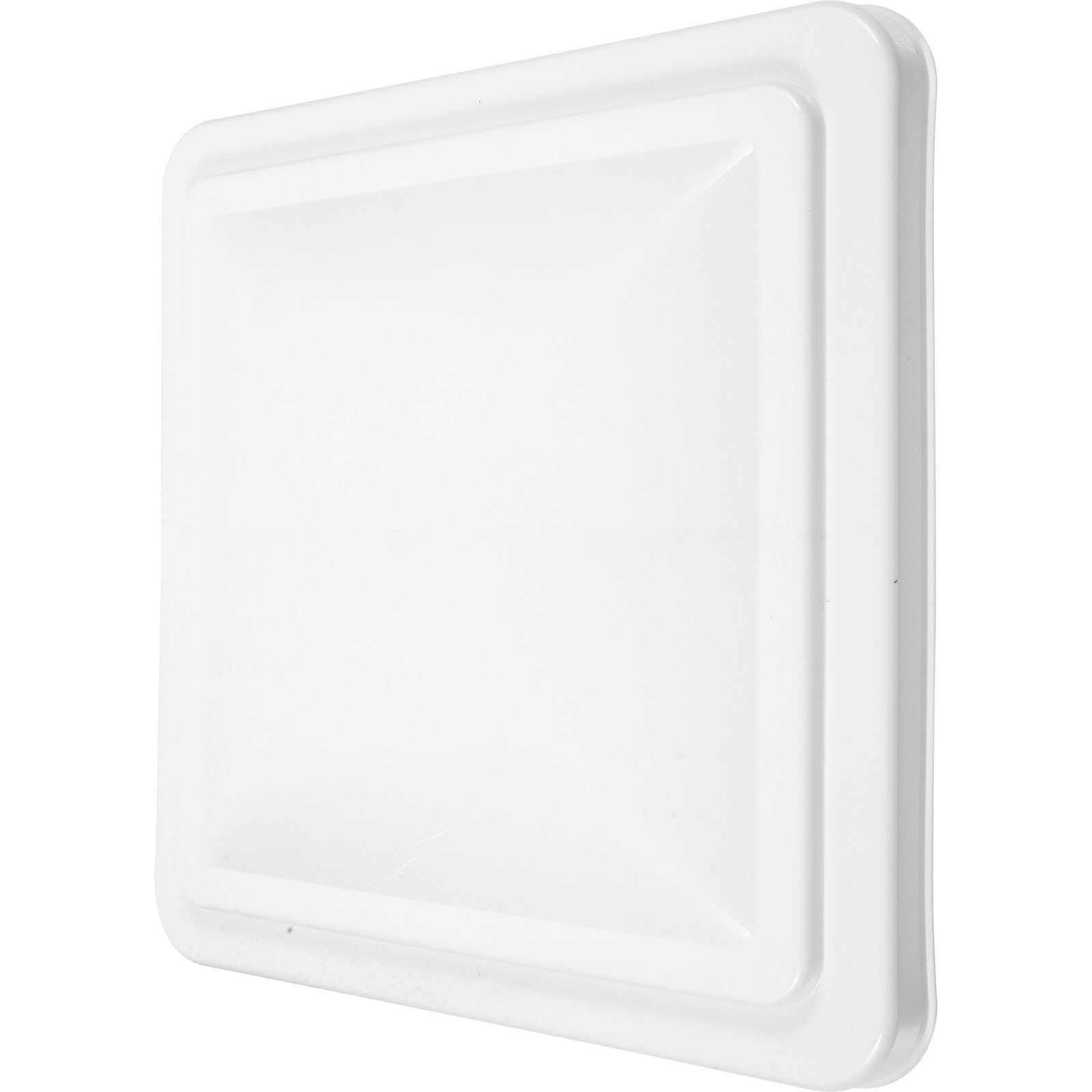 Yardwe Copertura Ventilazione Bianca per Tetto Camper 14x14 Pollici, Materiale Plastico Resistente, Isolamento Termico ed Efficiente Ventilazione per Bagno Rv Moderna