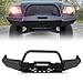 Full Width Front Bumper fit for Ford Ranger 1998-2011, w/Winch Plate Bull Bar D-Ring Mounts Powder Coated Black Heavy-duty Front Bumper Offroad