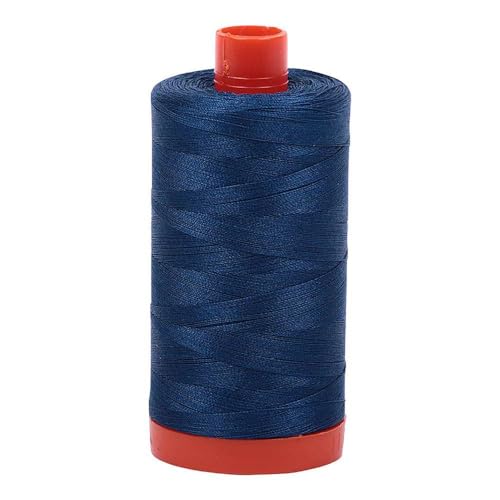 Hilo de algodón Aurifil 50wt 1300m azul medio miniatura 1