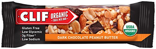 Clif Organic Trail Mix Bar, Dark Chocolate Peanut Butter, (1.4 Ounce, 12 Count) - Certified USDA Organic