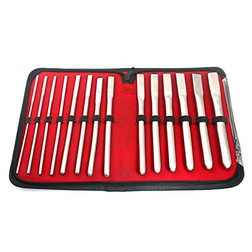 OdontoMed2011® Hegar Uterine Dilator Single Ended Dilators (Set of 14 (4mm to 17mm))