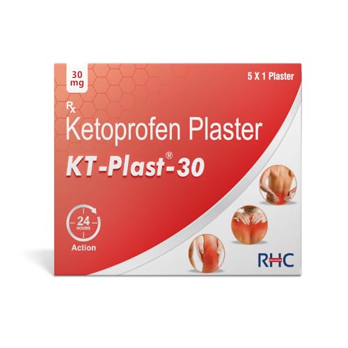 Image of Rusan KT-Plast 20mg Ketoprofen Transdermal Patch - Mild to Moderate Pain Relief | 5 Patches