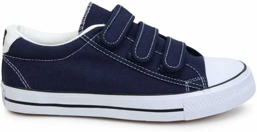 Image of Men Canvas Running Walking Casual Hook and Loop Tape Sneakers Shoes
