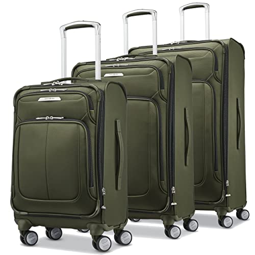 Image of Samsonite Solyte DLX Softside Expandable Luggage with Spinner Wheels, Cedar Green, 3-Piece Set (20 /25 /29)