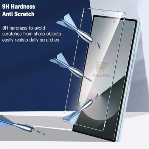 Image of WonRia Pack 1 - Borderless Tempered Glass Compatible with Samsung Galaxy Z Fold 8 Ultra 5G Edges to Edge 9H Hardness Screen Glass Protector with Easy Installation kit