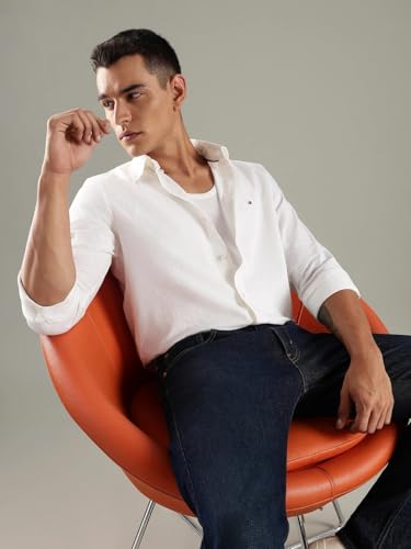 Image of Solid Regular fit Cotton Shirt