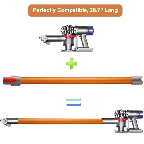 Image of Replacement Wand Tube for Dyson Stick V15 V11 V10 V8 V7 Vacuum Parts, Extension Vacuum Replacement Parts, 28.7 In (Orange)