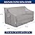 BOLTLINK Outdoor Patio Furniture Covers Waterproof ,Durable 3-Seater Sofa Cover Fits up to 79W x 38D x 35H inches