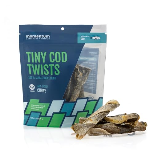 Momentum Carnivore Nutrition Tiny Cod Twists Dog Chews – Single