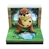 3D時計カレンダー 2026年 デスクカレンダー 3Dメモパッド 記録、計画、習慣追跡、ブックマーク、ギフト、3Dメモパッド デスクトップ装飾用の紙彫刻アート。