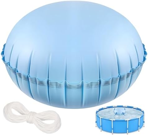 4 X 15 Ft Winter Pool Pillows - Heavy-Duty PVC Air Pillows With Ropes For Above Ground Pools