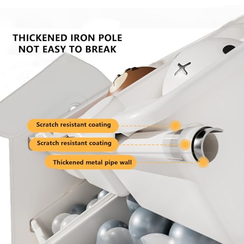 رف تخزين ألعاب الأطفال، منظم ألعاب مع 9 صناديق قابلة للإزالة، مع ملصقات وحصائر مانعة للانزلاق وحلقات وخطافات