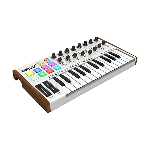 ノーブランド品 MIDI コントローラー MINI ウルトラポータブル 25 キー USB MIDI キーボードコントローラー の商品画像 8