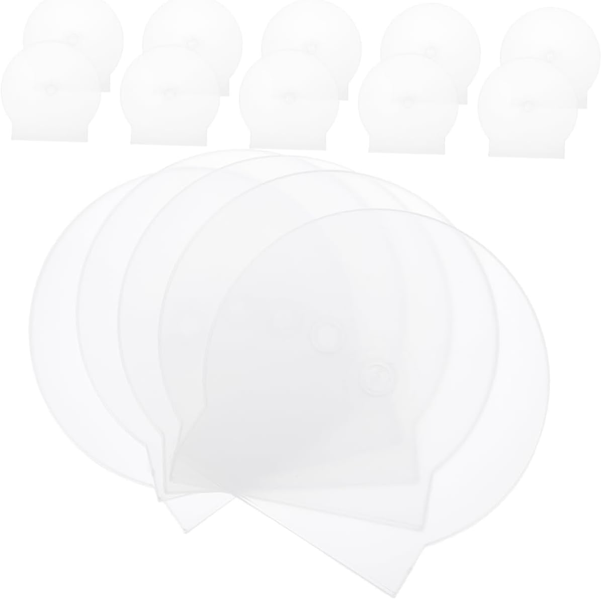 Zerodeko 50pcs Cd Storage Case Plastic DVD Holder Portable Organizer for Home Travel for Protecting Your Discs from Scratches