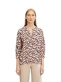 TOM TAILOR Damen Bluse mit Muster 1032576, 30197 - Beige Small Floral Design, 40