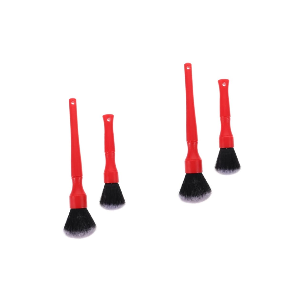 SUPVOX 4pezzi Spazzole per Detailing Auto Ultra Morbide Pulizia Interni Ed Esterni Impugnatura Ergonomica per Venti Pulsanti e Fessure Non Graffiano La Superficie